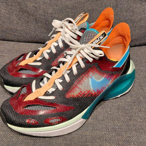Men's Nike D/MS/X Waffle Sneakers Size 10 Black Red Teal